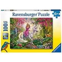 Kliknite za detalje - Ravensburger Puzle 100 delova - Princeza i jednorog 10641