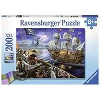 Kliknite za detalje - Ravensburger Puzle 200 delova - Gusarski napad 12759