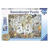 Kliknite za detalje - Ravensburger Puzle 200 delova - Gusarska mapa 12802