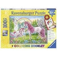 Kliknite za detalje - Slagalica Ravensburger + bojanka - Čudesni jednorozi 13698
