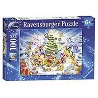 Kliknite za detalje - Slagalica Ravensburger 100 delova -  Disney Christmas Magic 10545