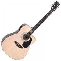 Kliknite za detalje - Ozvučena akustična gitara Falcon Natural FG100EAN