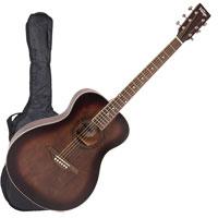 Kliknite za detalje - Akustična gitara sa torbom, stalkom i štimerom Vintage V300AQOFT