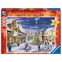 Kliknite za detalje - Puzzle 1000 delova - Novogodišnja razglednica - Ravensburger 19883