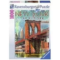 Kliknite za detalje - Puzzle 1000 delova - Retro New York - Ravensburger  19835