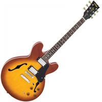 Kliknite za detalje - Polu-akustična gitara Vintage VSA500HB Honey Burst