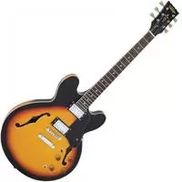 Kliknite za detalje - Polu-akustična gitara Vintage VSA500SB Sunburst