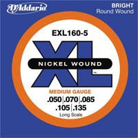 Kliknite za detalje - D Addario Set žica za bas gitaru Medium 50-135 EXL 160 - 5
