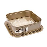 Kalup za tortu pravougaoni Texell gold line 24x24x7.9cm TPGL-T243
