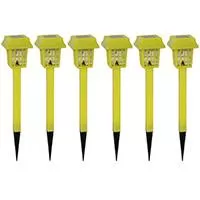 Kliknite za detalje - LED solarne baštenske lampe u žutoj boji pakovanje 6 komada