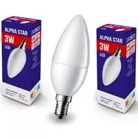 Kliknite za detalje - Alpha Star LED Sijalica E14 3W toplo bela 2 komada 023224