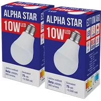 Kliknite za detalje - Alpha Star LED Sijalica E27 10W 4000K 2 komada 023566