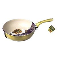 Kliknite za detalje - Lorme clasic tiganj granit Wok 28cm - Gold