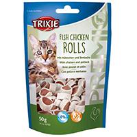 Kliknite za detalje - TRIXIE Hrana za mačke PREMIO Rolnice FISH CHICKEN ROLLS 50gr