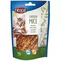 Kliknite za detalje - TRIXIE Hrana za mačke PREMIO Komadići MIŠ Chicken Mice 50gr