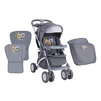 LORELLI Kolica APOLLO Grey Baby Owls + Torba za mame