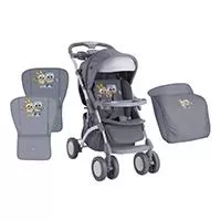 Kliknite za detalje - LORELLI Kolica APOLLO Grey Baby Owls + Torba za mame