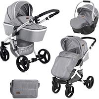 Kliknite za detalje - LORELLI Kolica za bebe RIMINI set Grey