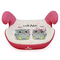 LORELLI Autosedište TEDDY 15-36kg Pink Owls
