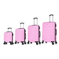Komplet 4 ABS kofera Sanremo roze