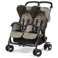 Kliknite za detalje - PEG PEREGO Kolica za blizance ARIA TWIN SHOPPER Class Geo Beige