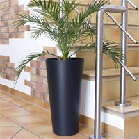 Kliknite za detalje - Prosperplast Saksija za cveće Tubus Slim Black 25x48 DTUS250-S433