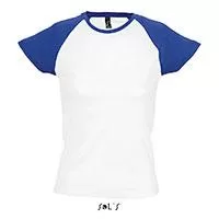 Kliknite za detalje - Sols Ženska majica sa kratkim rukavima Milky white/royal blue veličina L 11195