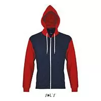 Kliknite za detalje - Sols Uniseks dukserica Silver navy/red veličina L 47700