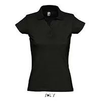 Kliknite za detalje - Sols Ženska pamučna polo majica Prescott Black veličina S 11376
