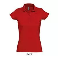 Kliknite za detalje - Sols Ženska pamučna polo majica Prescott Red veličina XL 11376