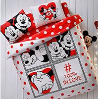Pamučna dupla posteljina Disney Mickey Minnie Dotty
