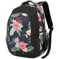 TARGET Be Pack - Ranac za školu FLORAL BLACK 21907