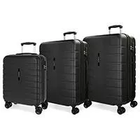 Kliknite za detalje - Koferi Movom Turbo Black Set 55cm-69cm-79cm 58294