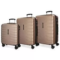 Kliknite za detalje - Koferi Movom Turbo Champagne Set 55cm-69cm-79cm 58294