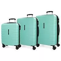 Kliknite za detalje - Koferi Movom Turbo Turquoise Set 55cm-69cm-79cm 58294