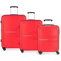 Kliknite za detalje - Movom ABS Koferi Flash Red Komplet 55cm-69cm-79cm 58394