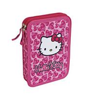 Kliknite za detalje - TARGET Double Pencile Case - Pernica puna HELLO KITTY Hearts 16716