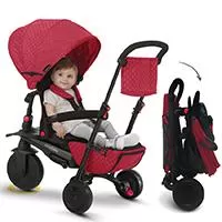Kliknite za detalje - SMART TRIKE Tricikl FOLDING 700 8 u 1 crveni - sa kočnicom