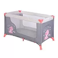 Kliknite za detalje - LORELLI Prenosivi krevetac MOONLIGHT 1 nivo Pink and Grey My Baby