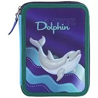 Kliknite za detalje - TARGET Double Pencile Case - Pernica puna DOLPHIN 17436
