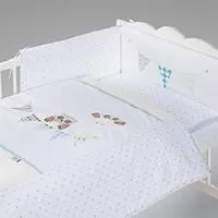 Kliknite za detalje - KLUPS Posteljina za bebe SET 5 delova NIGHT BIRDS Blue C-5/H238