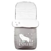 Kliknite za detalje - KIKKA BOO Zimska navlaka za kolica POLAR Bear Grey 31108040039