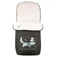 Kliknite za detalje - KIKKA BOO Zimska navlaka za kolica POLAR Fox Black 31108040041
