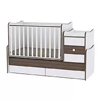 Kliknite za detalje - LORELLI Krevetac za bebe MAXI PLUS White Walnut 10150300026