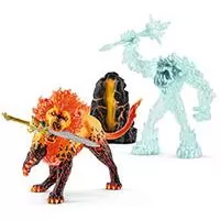 Kliknite za detalje - Schleich Figure Eldrador - Čudovište mraza protiv vatrenog lava 42455