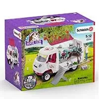 Kliknite za detalje - Schleich Figure Konji - Mobilna veterinarska stanica sa veterinarom i konjem 42370