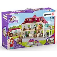 Kliknite za detalje - Schleich Figure Konji - Velika konjušnica sa kućom konjima i ljudima 42416