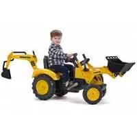 Kliknite za detalje - Dečiji utovarivač na pedale sa rotirajućim sedištem Komatsu by Falk Toys 2086N