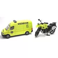 Kliknite za detalje - SIKU Set Ambulantna kola i motor - Ambulance Set 1654