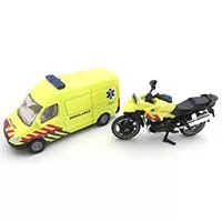 Kliknite za detalje - SIKU Set Ambulantna kola i motor - Ambulance Set 1654S